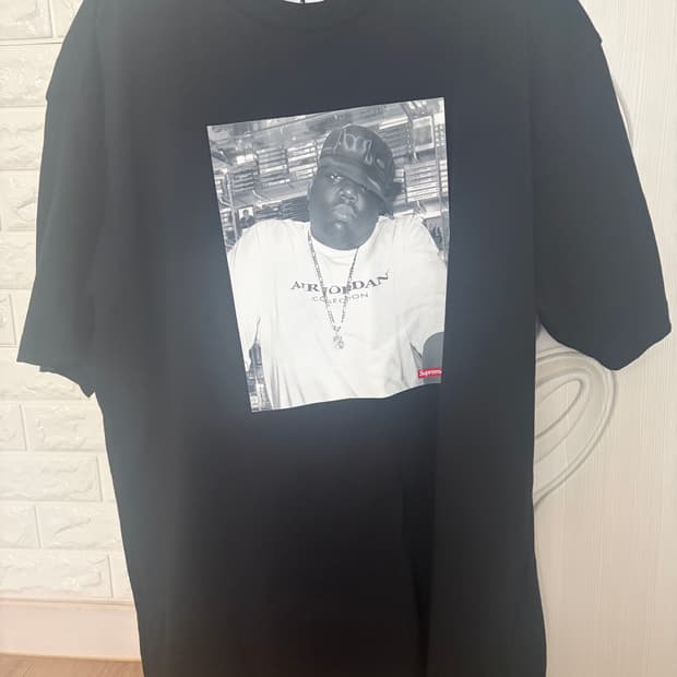 슈프림 x 조던 비기 숏슬리브 탑 블랙 - 24FW