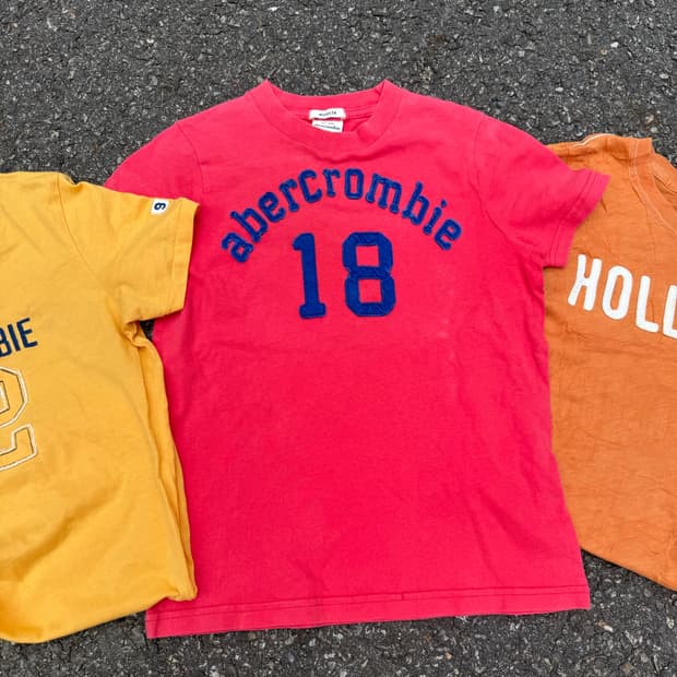 Abercrombie tee pink 