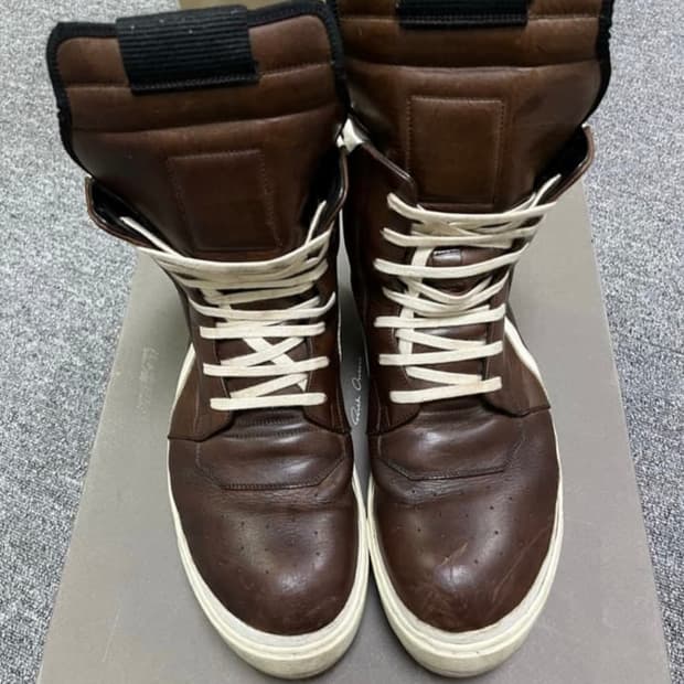 42.5) 릭오웬스 지오바스켓 브라운