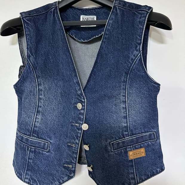 마리떼 프랑소와 저버 데님 조끼