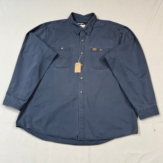 XXL) Wrangler 랭글러 투포켓 워크웨어 코튼 셔츠 W50