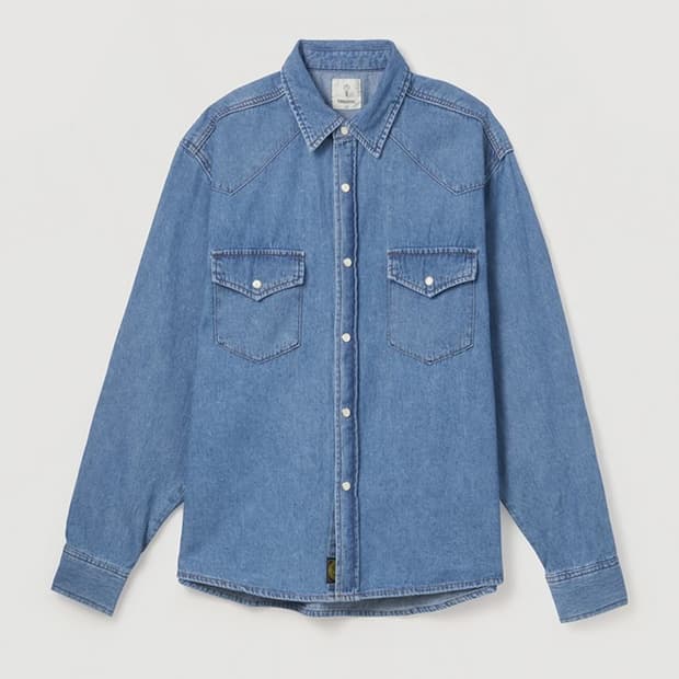 얼바닉30 웨스턴 데님 셔츠