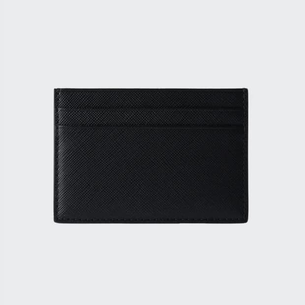 무신사 스탠다드 레더 카드 지갑 - 블랙