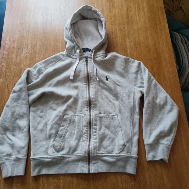 폴로 랄프로렌 라이트 그레이 후드집업