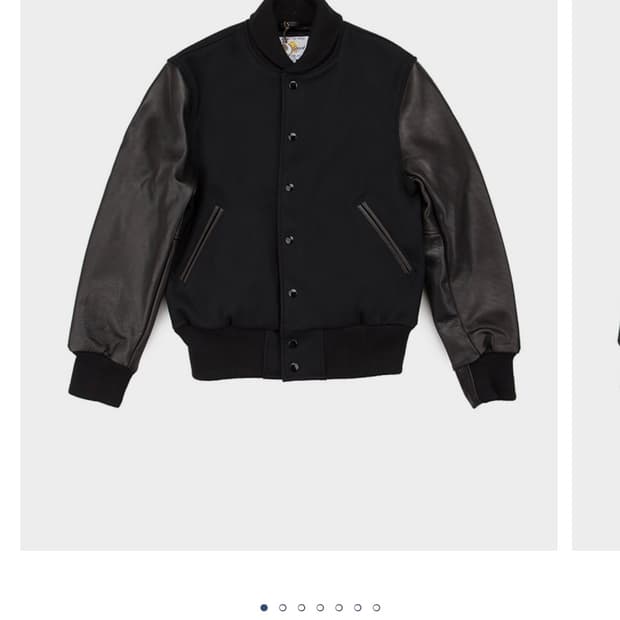 골든베어 블랙 바시티 자켓 숄칼라 (렌덤워크판) L사이즈