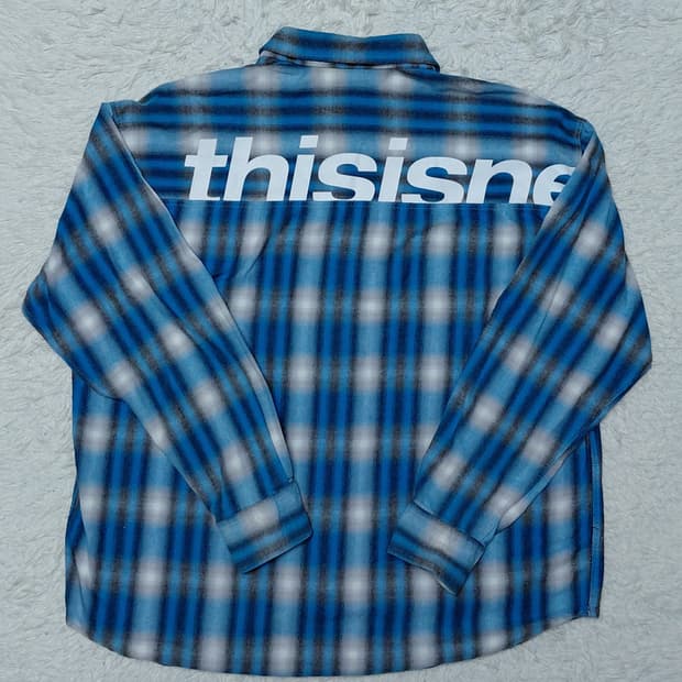 Thisisneverthat 플란넬 체크 셔츠 L