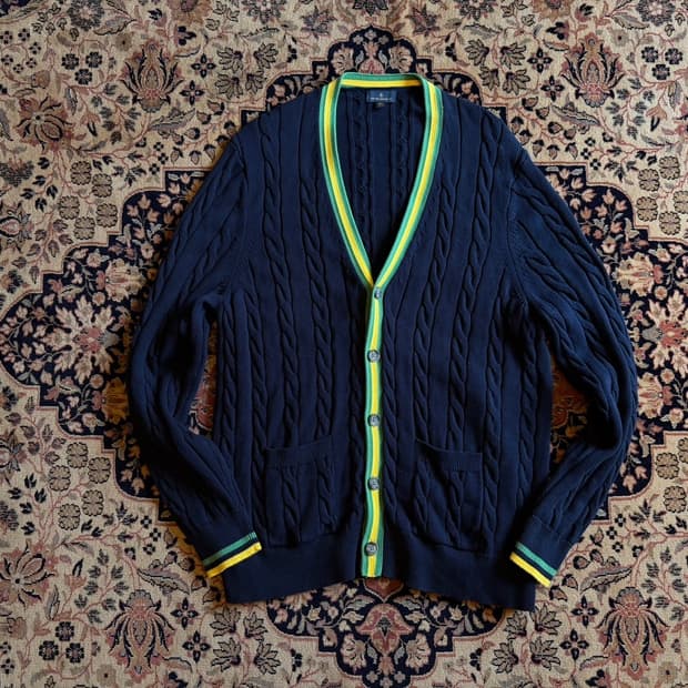 브룩스 브라더스 케이블 가디건 105~110