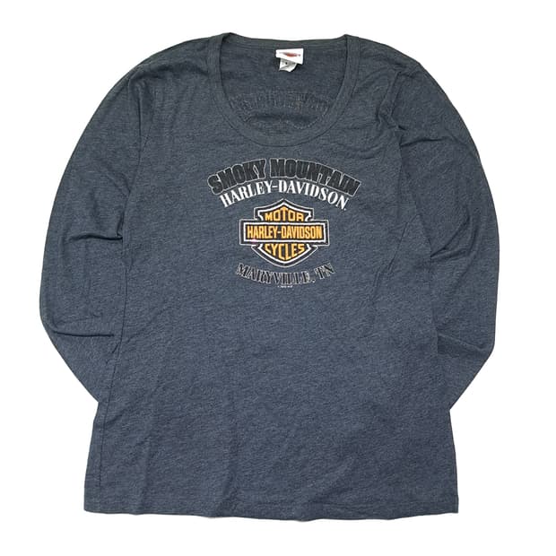 CL565 XL 할리데이비슨 00s 멕시코판 스모키마운틴 차콜 티셔츠