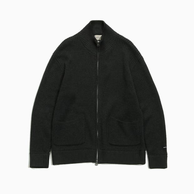 페로우즈 집업 와플 가디건