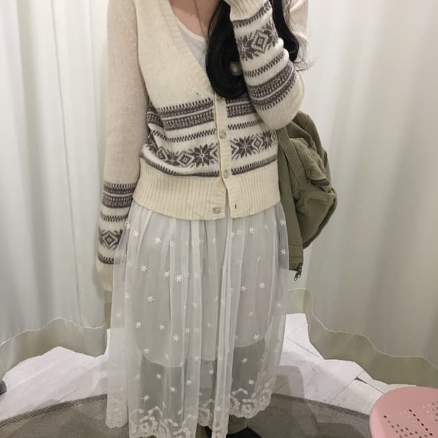 무지(MUJI) 노르딕 가디건