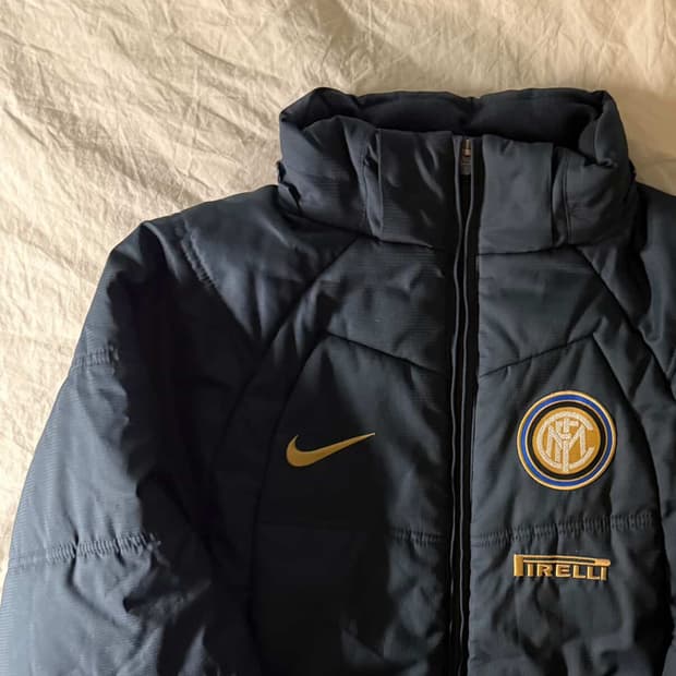 나이키 인테르 패딩 네이비