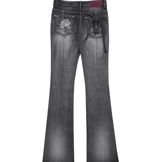 달링유어배드 부츠컷 데님 블랙 S