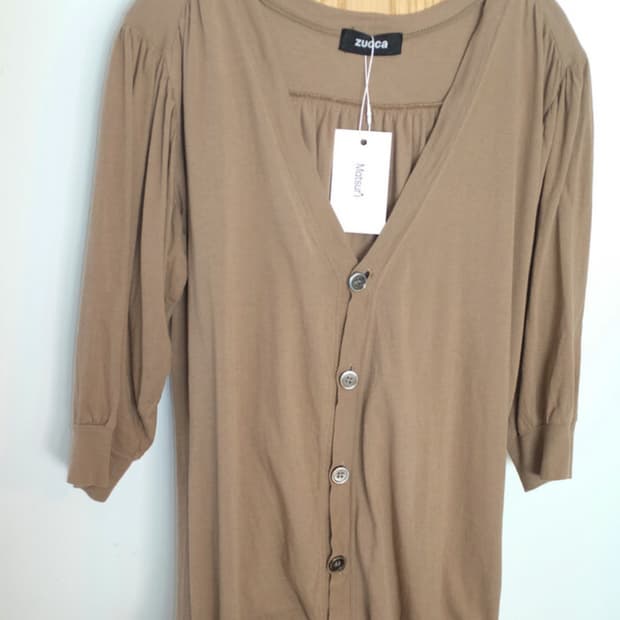 ZUCCA brown cardigan