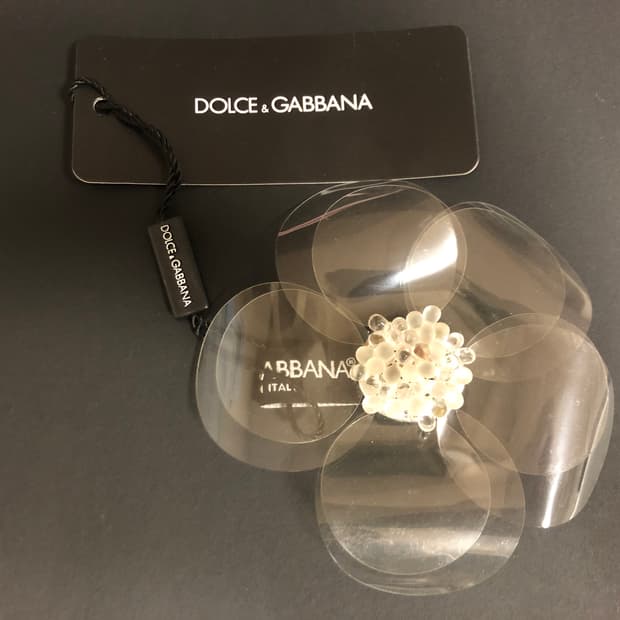 돌체앤가바나 비즈장식 플라워 브로치 코사지