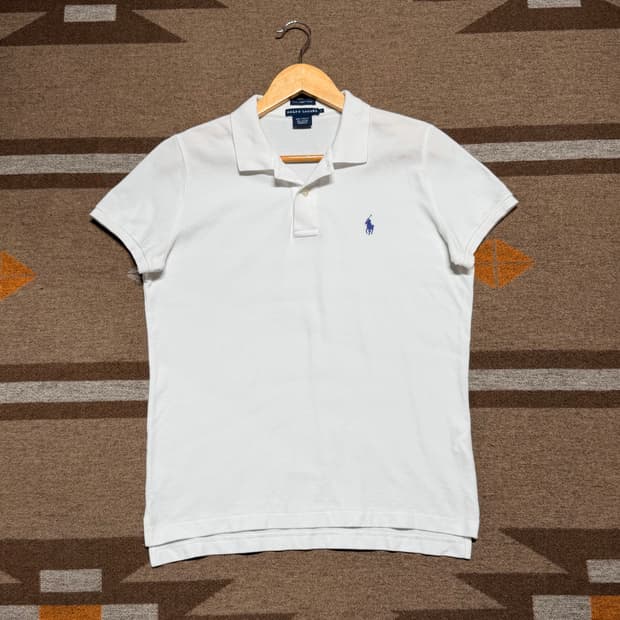 폴로랄프로렌 여성 스키니 폴로 반팔 L 화이트