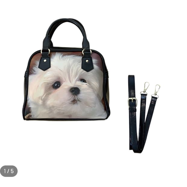 허자보이 퍼피 레더 백 (말티즈)