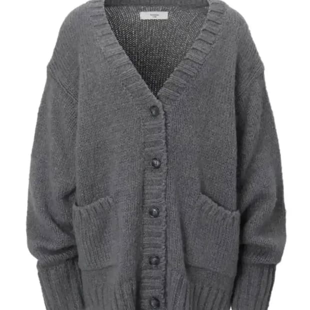 쓰리타임즈 루즈 피넛 가디건