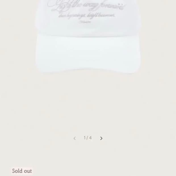 클리시어 Twinkle candy cap, White