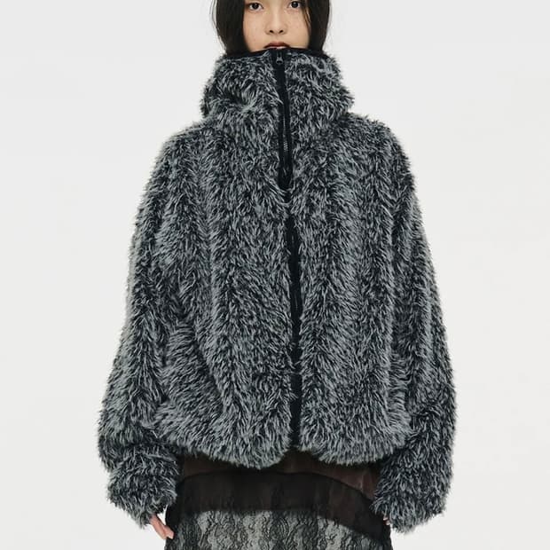 세릭 HAIRY BALACLAVA ZIP UP 바라클라바 집업