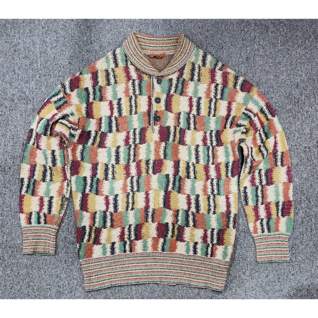 MISSONI 미쏘니 멀티컬러 카라 니트 50