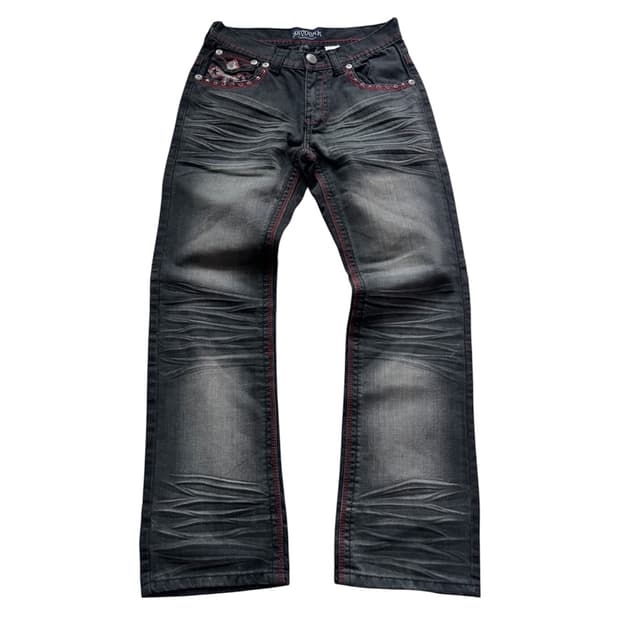 KAYDEN.K 워싱 블랙진