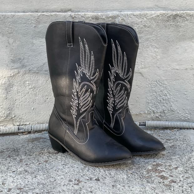 JPN vtg 웨스턴 블랙 부츠