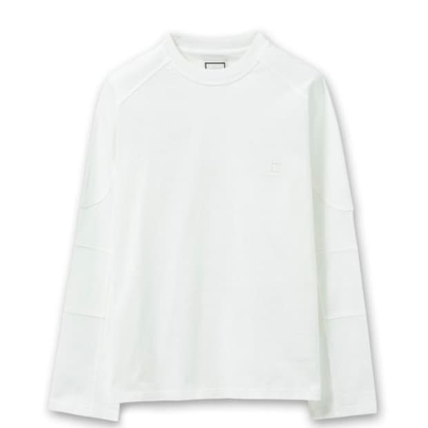 정품 우영미 숄더 컷 롱슬리브 티셔츠 화이트 - 25SS 새제품