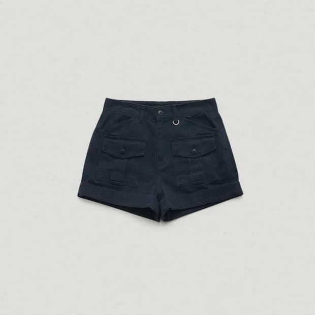 더바넷 Taren Cotton Shorts_Navy 반바지S