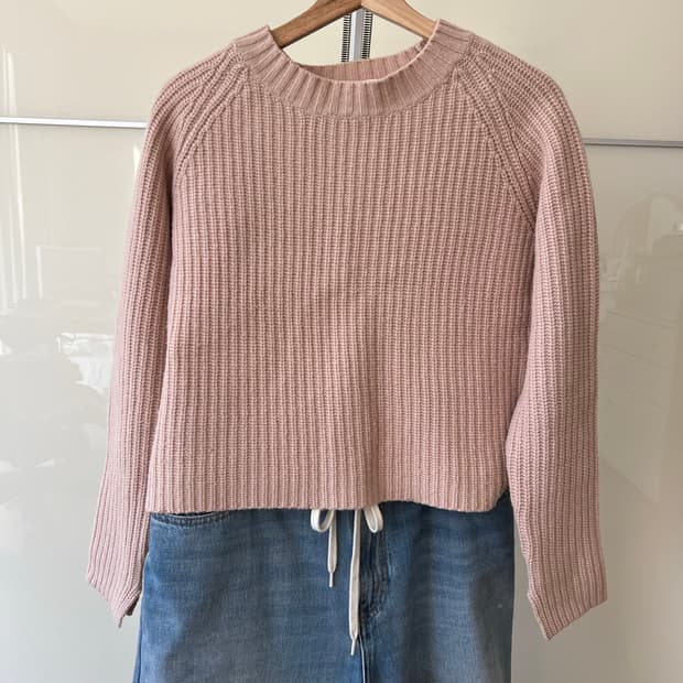 ORGANIC 크롭 니트