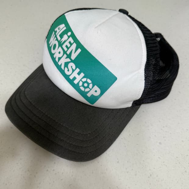 90년도 에일리언 워크샵 레드탭 로고 캡