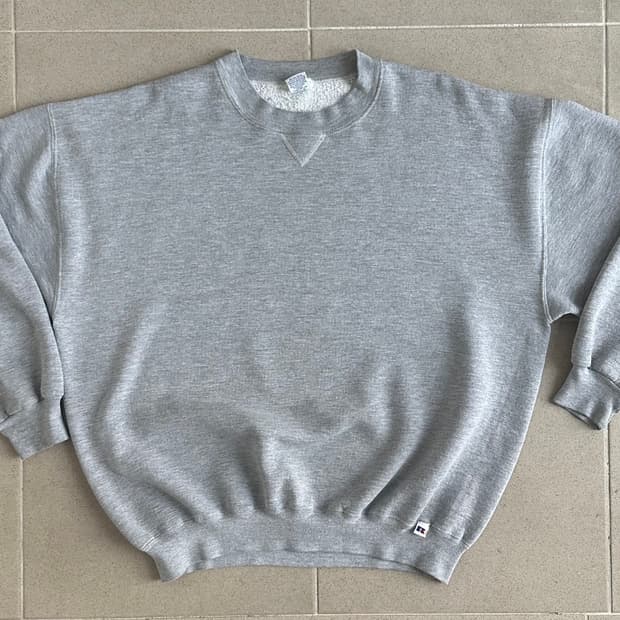 90s 빈티지 러셀 스웻셔츠 그레이 XXL USA