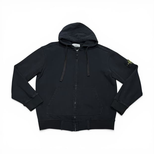 L 스톤아일랜드 블랙 후드집업