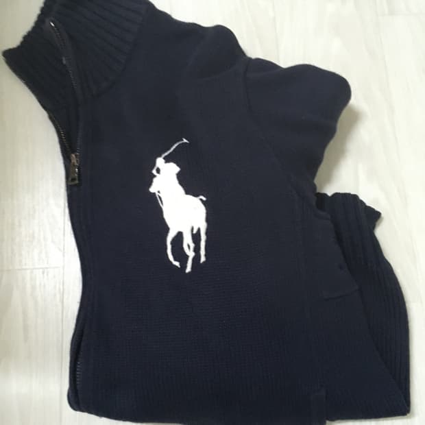 폴로 빅포니 니트집업