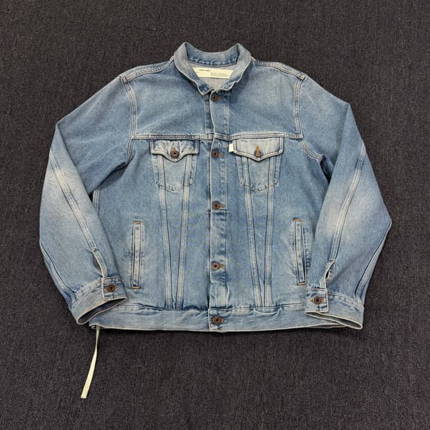 오프화이트 데님 자켓
