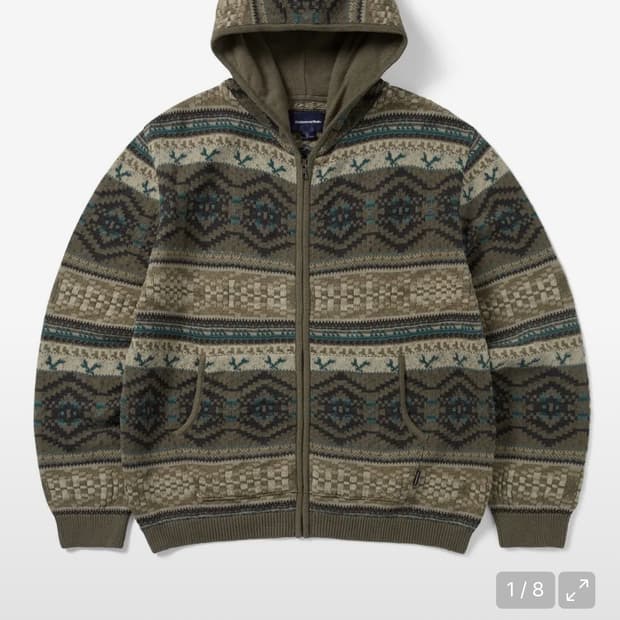 디스이즈네버댓 후드 집업 니트 Hooded Zip Up Sweater B