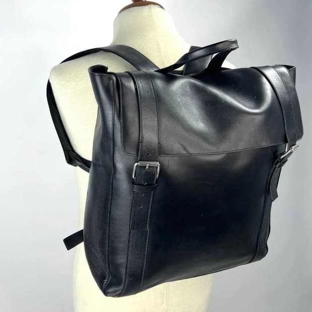 helmut lang archive leather bagpack