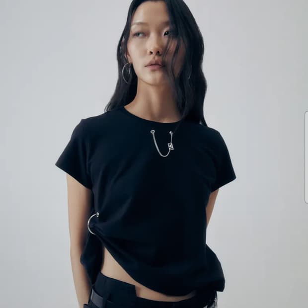 트리밍버드 Dubre Chain Crop T-Shirts
