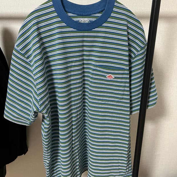단톤 스트라이프 반팔 xl
