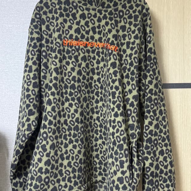 디네댓 레오파드 플리스 후드