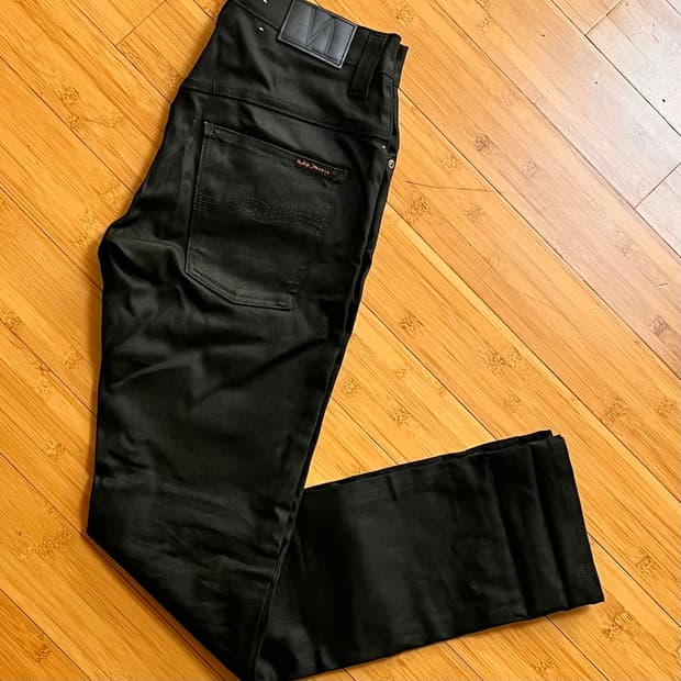 누디진 THIN FINN 블랙진 데님팬츠 W30 L32