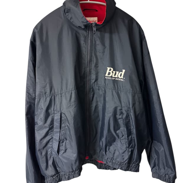 빈티지 버드와이저 Budweiser 원포인트 나일론 자켓 네이비 OS