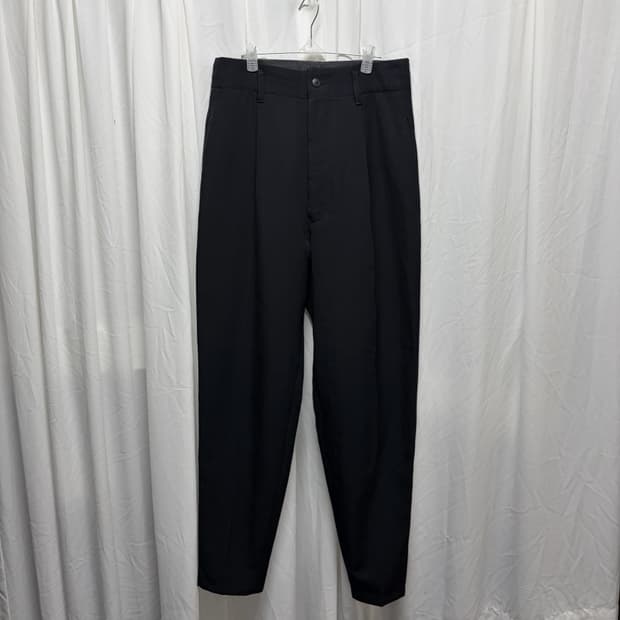 요지야마모토 Workshop 울 턱 팬츠