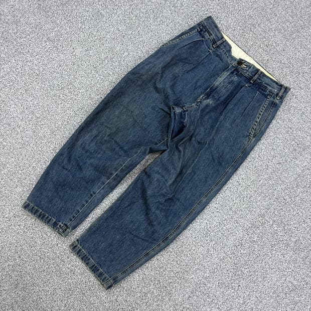 79 유니클로 남성 핀턱 데님 팬츠 0527J