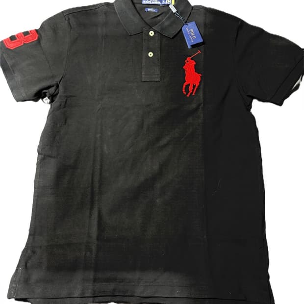 폴로 랄프로렌 빅포니 폴로 티셔츠 블랙 L사이즈