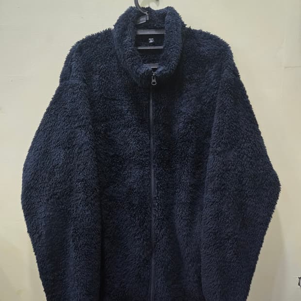 유니클로 네이비 플리스 집업 자켓 3XL