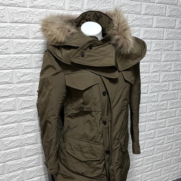 시스템 사무라이 후디드 패딩 자켓