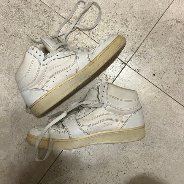 빈티지 반스 화이트 스니커즈