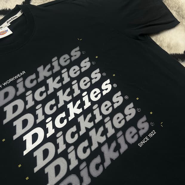 [2XL]디키즈 로고 반팔/블랙