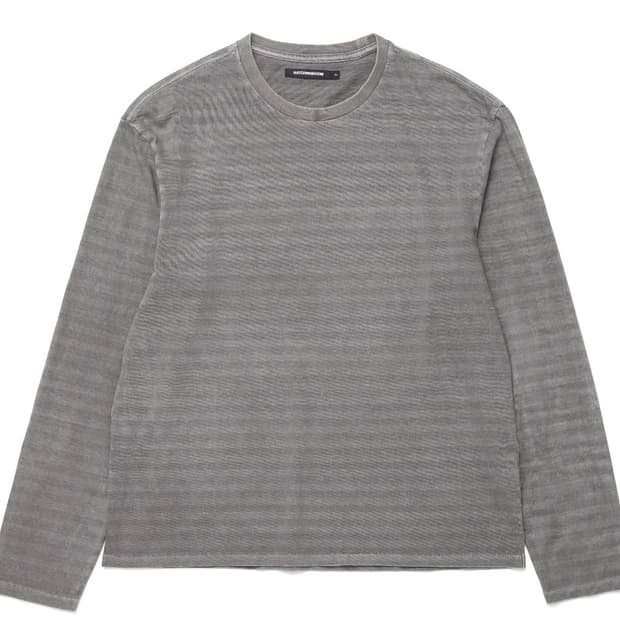 [새상품] 해칭룸 VTG Stripe Tee Dyed Grey 2사이즈