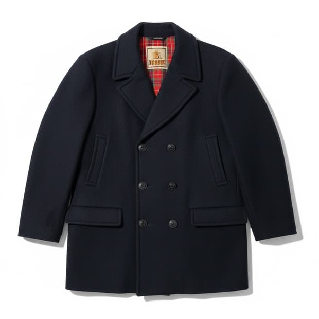 바라쿠타 네이비 울 더블 피코트